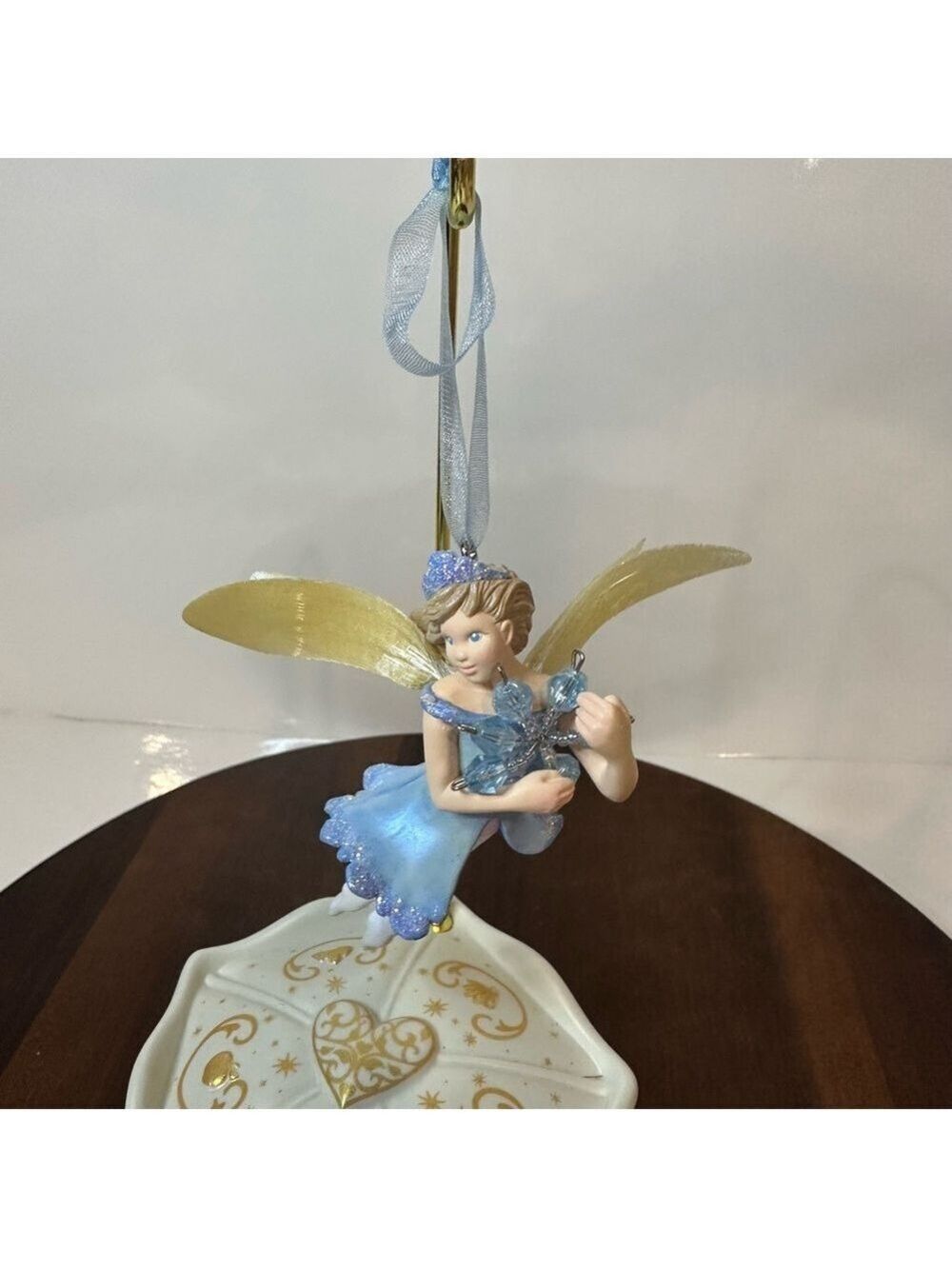 2001 Hallmark Frostlight Faeries “Candessa” Blue Fiber Optic Christmas Ornament